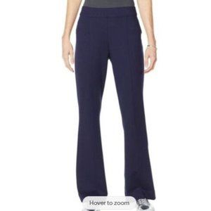 Colleen Lopez Flare-Leg Ponte Pant 711-432 Navy Large